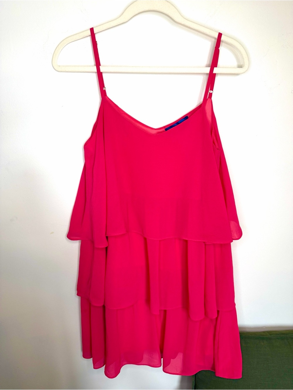 Blue Rain Hot Pink Spaghetti Strap Dress